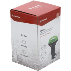 Švyturys LED, žemo profilio, 15W, 12-24V, žalias, lankstus stulpo tvirtinimas, Ø 86mm x138mm LA20092G