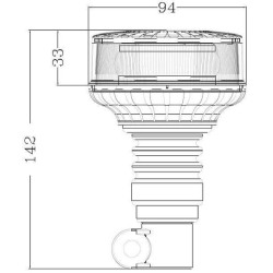 Švyturys LED LP Din Pole LA20080