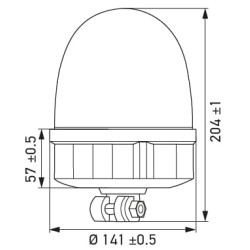 Švyturys RotaFlash Compact LED DIN lankstus laikiklis 2XD013878011