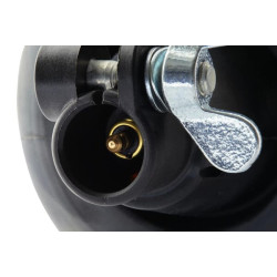 Besisukantis švyturys Halogenas, apvalus, 12V, gintaro spalvos, stulpelis, Ø 135mm x222mm, Rotaflex by Hella 2RL006846001