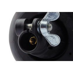 Besisukantis švyturys halogeninis, apvalus, 24 V, gintaras, stulpas, Ø 135 mm x 222 mm, Rotaflex by Hella 2RL006846011