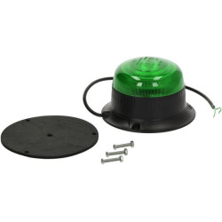 Švyturys LED, žemo profilio, 15W, 12-24V, žalias, užsukamas, Ø 86mm x67mm LA20094G
