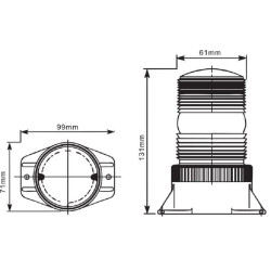 Švyturys LED, 10-110V, varžtas ant LA20061