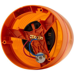 Besisukantis švyturys halogeninis, 24 V, korpusas: geltonas, užsukamas, Ø 147 mm x 190,5 mm, JuniorPlus by Hella 2RL008965011