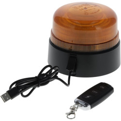 Švyturys LED, įkraunamas, nuotolinio valdymo pultas, 19 W, gintaro spalvos, magnetinis, Ø 114 x 104 mm LA20091