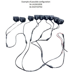 Darbinis šviesos diodas reguliuojamas, 60W, 1820/5200lm, kvadratinis, 10/30V, baltas, Deutsch kištukas, itin platus potvynis, 20
