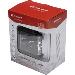 Darbinis šviesos diodas, 70W, 8400 lm, kvadratinis, 12/24V, baltas, 97x77x75mm Deutsch kištukas, Flood, 10 LED LA10613