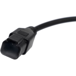 Darbinis šviesos diodas, 70W, 8400 lm, kvadratinis, 12/24V, baltas, 97x77x75mm Deutsch kištukas, Flood, 10 LED LA10613