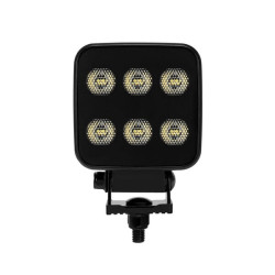 Darbinis šviesos diodas, 60 W, 6600 lm, kvadratinis, 12/24 V, baltas, 92x109,5x51,1 mm Deutsch kištukas, platus potvynis, 12 LED