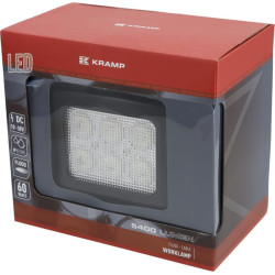 Darbinis šviesos diodas, 60W, 5400lm, kvadratinis, 10/30V, 150x124x135mm, potvynis, 6 šviesos diodai, Kramp LA10082