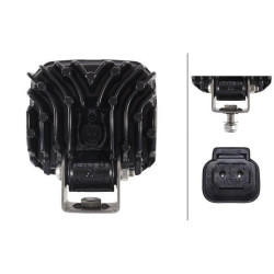 Darbinis šviesos diodas, kvadratinis, 12/24V, skaidrus/baltas, Hella 1GA995606031