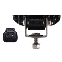 Darbinis šviesos diodas, kvadratinis, 12/24V, skaidrus/baltas, Hella 1GA995606031