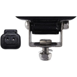 Darbinis šviesos diodas, 22W, 1300lm, stačiakampis, 12/24V, skaidrus/baltas, 112x62x129mm Deutsch kištukas, 6 šviesos diodai, He