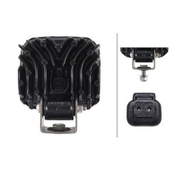 Darbinis šviesos diodas, kvadratinis, 12/24V, baltas, Hella 1GA995606011