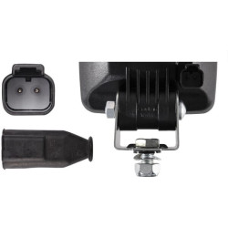 Darbinis šviestuvas Halogenas, kvadratinis, 12/24V, baltas, 112x97x126.5mm Deutsch kištukas, Ultrabeam by Hella 1GA007506391