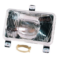 Priekinių žibintų įdėklas Halogeninis, stačiakampis, skaidrus, 167x74x106,7 mm, Cobo 05575000