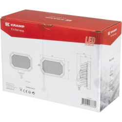 Darbinis šviesos diodas, 42W, 2800lm, stačiakampis, Flood, Kramp LA10423