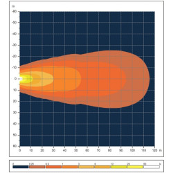 Darbinis šviestuvas RH LED, 21W, 2600lm, stačiakampis, 10-30V, baltas, 158x84x95mm, potvynis, 14 LED, Kramp LA10412