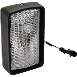 Darbinis šviestuvas RH Halogenas, 55/70W, stačiakampis, 12/24V, skaidrus, 96mm AMP kištukas, Cobo 0511300000