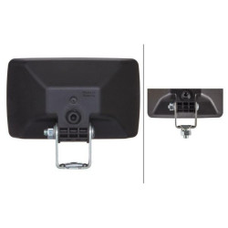 Darbinis žibintas halogeninis, 55W, stačiakampis, 12/24V, baltas, 153x92x118mm, Hella 1GA005060001
