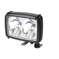 Darbinis šviestuvas Halogenas, 55/70W, stačiakampis, 12/24V, skaidrus, spaustukas, 158x127x162mm, Hella 1GA006991051