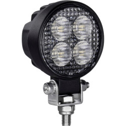 Darbinis šviesos diodas, 12W, 1200lm, apvalus, 12/24V, baltas, 65,7x85,8x35 mm Deutsch kištukas, Flood, 8LED LA10606