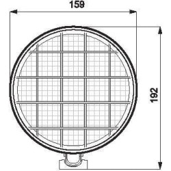 Darbinis žibintas halogeninis, apvalus, 12/24V, 159x192mm, gopart 1400630011N