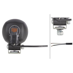 Darbinis žibintas halogeninis, 65W, apvalus, 12V, skaidrus, užsukamas, 83x47,5x111mm, Hella 1G0996176171