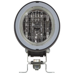 Darbinis šviestuvas Halogenas, 55/70W, apvalus, 12/24V, skaidrus, korpusas: pilkas, 110x103x170mm AMP kištukas, Hella 1GM9961340