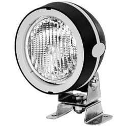 Darbinis šviestuvas Halogenas, 55/70W, apvalus, 12/24V, skaidrus, korpusas: pilkas, 110x103x170mm AMP kištukas, Hella 1GM9961340