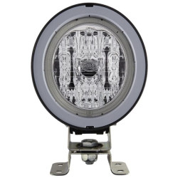 Darbinis šviestuvas Halogenas, 55/70W, apvalus, 12/24V, skaidrus, korpusas: pilkas, 110x103x170mm AMP kištukas, Hella 1GM9961340