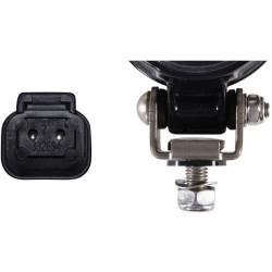 Darbinis šviesos diodas, 15 W, 800 lm, apvalus, 9/12/24/33/50 V, baltas, užsukamas, 82x88 mm Deutsch kištukas, 1 LED, Hella 1G09