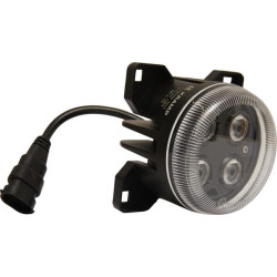 Darbinis šviesos diodas, 40 W, 4000 lm, apvalus, 10/30 V, Ø 90 mm, H11/Deutsch kištukas, taškinis spindulys, 4 šviesos diodai, K