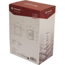 Darbinis šviesos diodas, 40 W, 4000 lm, apvalus, 10/30 V, Ø 90 mm, H11/Deutsch kištukas, taškinis spindulys, 4 šviesos diodai, K