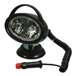 Darbinis šviestuvas Halogeninis, ovalus, 12V, skaidrus, magnetinis, Ajba LA29011