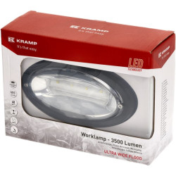 Darbinis šviesos diodas, 40W, 3500lm, ovalus, 12-24V, 190x107x63mm, itin platus užliejimas, Kramp LA104491