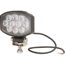 Darbinis šviesos diodas, 15W, 1900lm, ovalus, 10/30V, 120x38x80mm, potvynis, 10 LED, Kramp LA10020