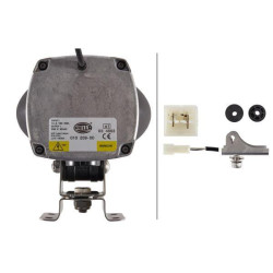 Darbinis šviestuvas Xenon, 42W, ovalus, 12V, skaidrus, 160x134x166mm AMP kištukas, Hella 1GA996461311