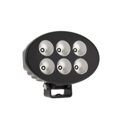 Darbinis šviesos diodas, 36W, 3500lm, ovalus, 12/24V, 155x105x58mm, potvynis, 6LED, Black series LA10622