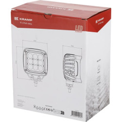 Darbinis šviesos diodas, 45W, 4050lm, kvadratinis, 12/24V, mėlynas, 126x151x95mm Deutsch kištukas, taškinis spindulys, 9 LED LA1