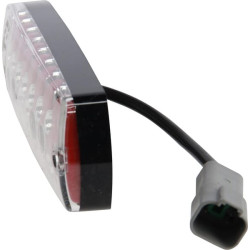 Galinis šviesos diodas, stačiakampis, 12/24V, skaidrus/gintaras/raudonas, užsukamas, ECE, Hella 2SK343910057