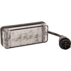 Daugiafunkcinis galinis šviesos diodas, stačiakampis, 12-24V, 107,4x46,7x23 mm, 5 kontaktų, Kramp LA40010