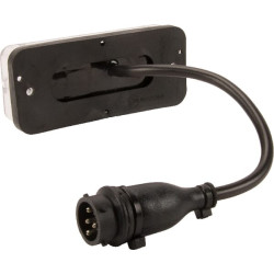 Daugiafunkcinis galinis šviesos diodas, stačiakampis, 12-24V, 107,4x46,7x23 mm, 5 kontaktų, Kramp LA40010