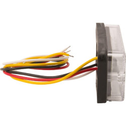 Daugiafunkcis galinis žibintas LED, stačiakampis, 12-24V, 107,4x46,7x23mm, Kramp LA40009