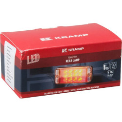 Daugiafunkcis galinis žibintas LED, stačiakampis, 12-24V, 107,4x46,7x23mm, Kramp LA40009