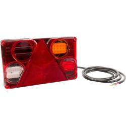 Daugiafunkcinis galinis dešinės šviesos diodas, stačiakampis, 12-24V, 232x142x59mm, Kramp LA40023