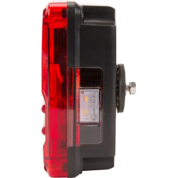 Daugiafunkcinis galinis KŠ žibintas LED, stačiakampis, 12-24V, 232x142x59mm, 5 kontaktų, Kramp LA40026