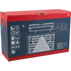 Daugiafunkcinis galinis KŠ žibintas LED, stačiakampis, 12-24V, 232x142x59mm, 5 kontaktų, Kramp LA40026