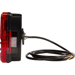 Daugiafunkcinis galinis KŠ žibintas LED, stačiakampis, 12-24V, 232x142x59mm, Kramp LA40025