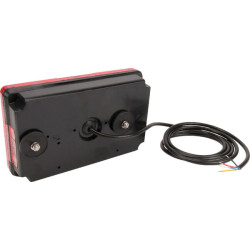 Daugiafunkcinis galinis KŠ žibintas LED, stačiakampis, 12-24V, 232x142x59mm, Kramp LA40025